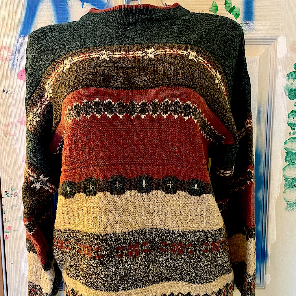 Layered Pattern Sweater